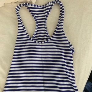 Striped lululemon tank top